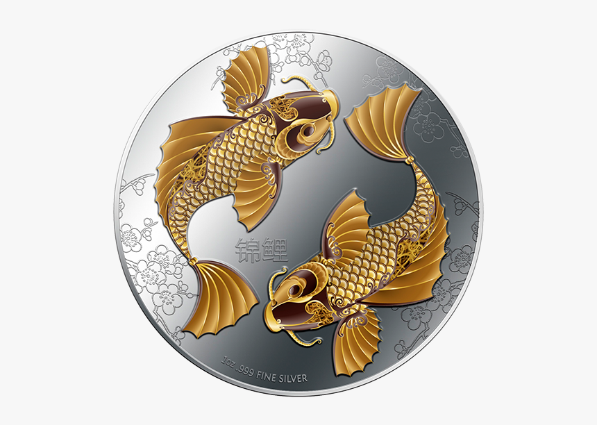 Koi Silver Coin, HD Png Download, Free Download