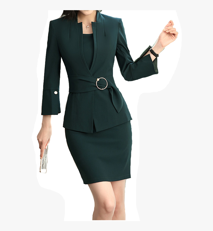 2018 New Design Office Lady Formal Dress Women Skirt - Blazer Dress Png Women, Transparent Png, Free Download