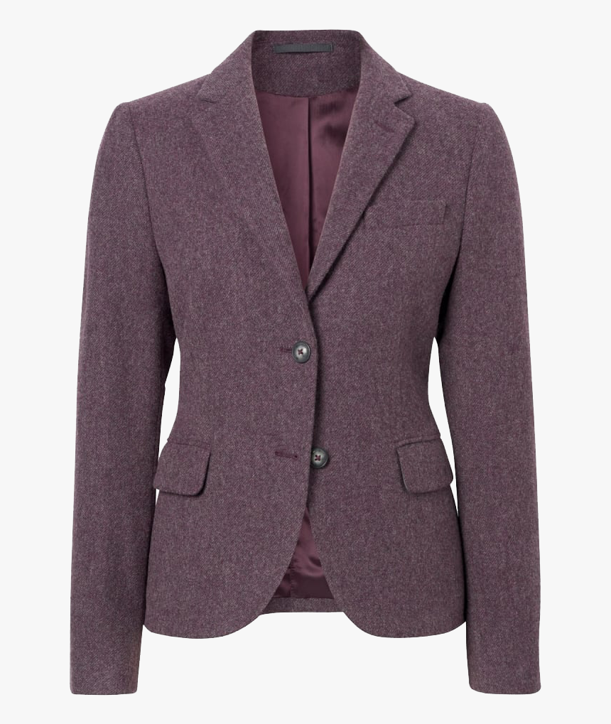 Blazer For Women Png Image File - Gant Twill Wool Blazer Wine, Transparent Png, Free Download