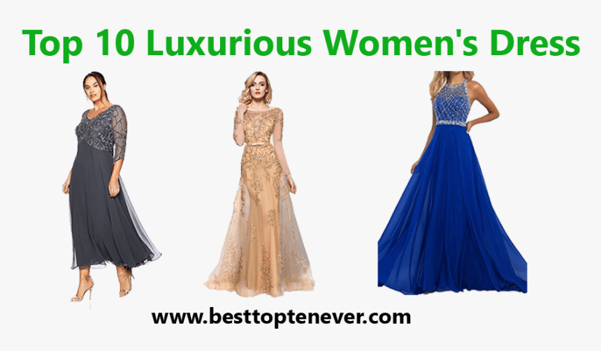 Top Ten Woman Party Dress - Gown, HD Png Download, Free Download