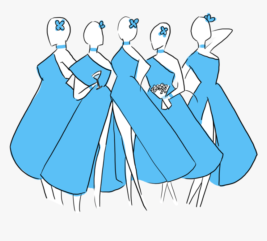 Issue11 5womenin The Same Dress, HD Png Download, Free Download