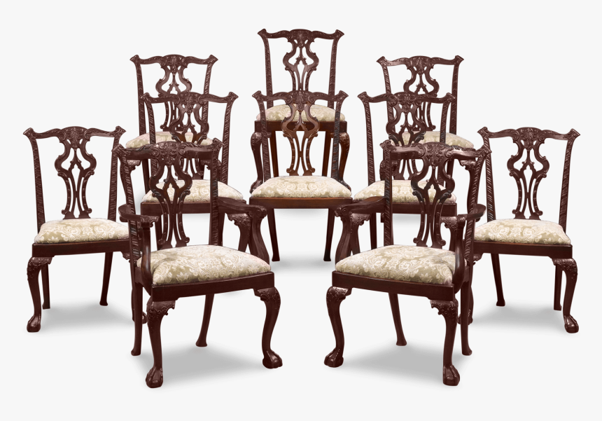 Chippendale-style Dining Chairs - Antique Chair Styles Wood Dining, HD Png Download, Free Download