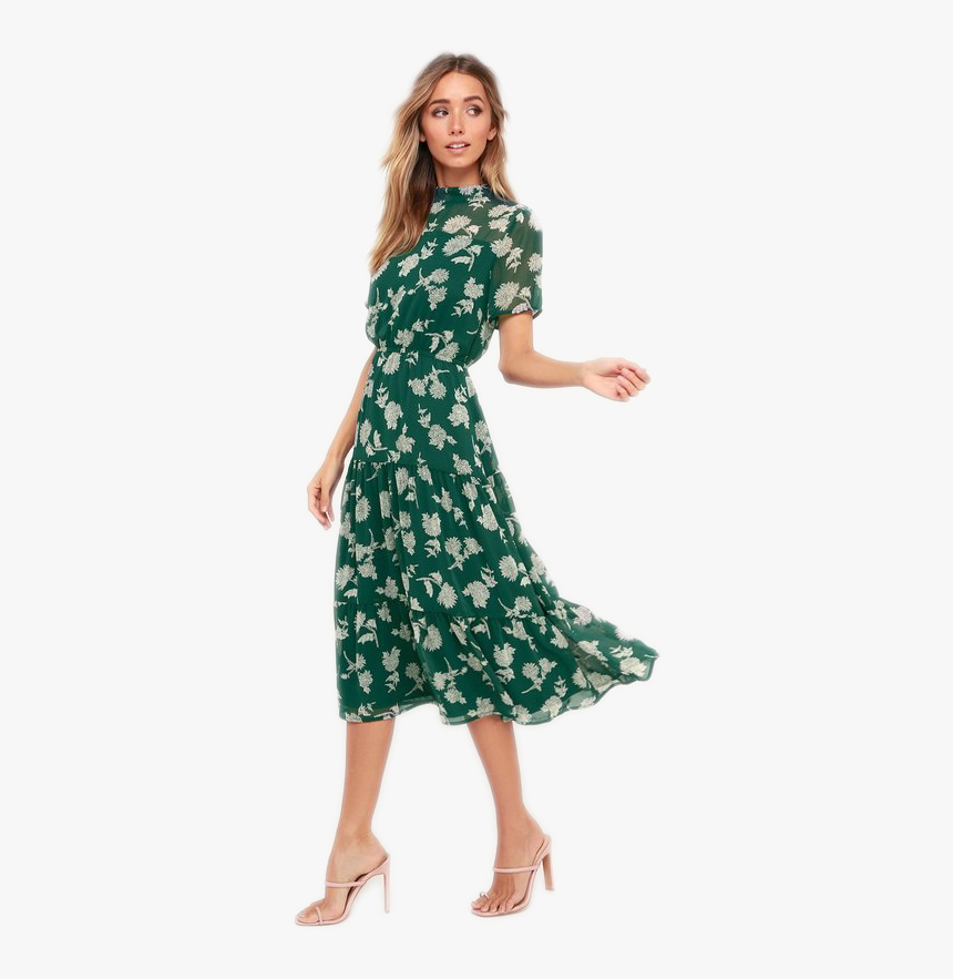 Midi Dress Png Image - Chelsea Flower Show Dress Code, Transparent Png, Free Download