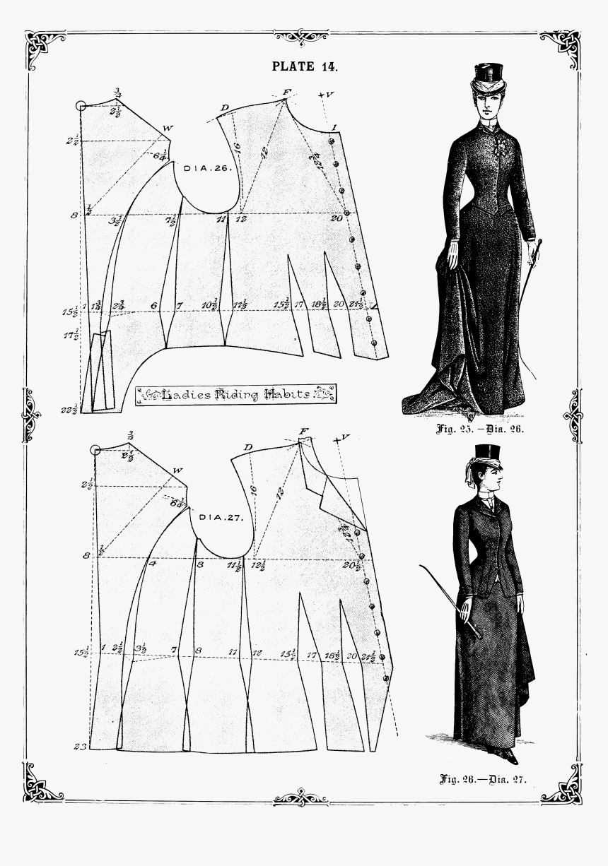 File - The Cutters - Cutting Pattern For Victorian Dress, HD Png Download, Free Download