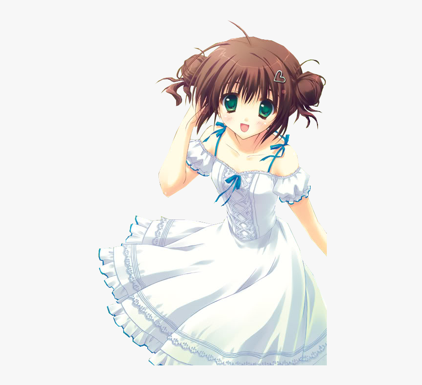 anime girl with brown hair and blue eyes search result