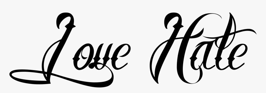 Love Hate Tattoo Love Hate Tattoo - Love Hate Tattoo Png, Transparent Png, Free Download