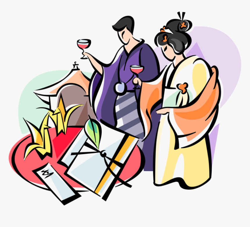 Japan Clipart Japan Wedding - Japanese Wedding Clipart, HD Png Download, Free Download