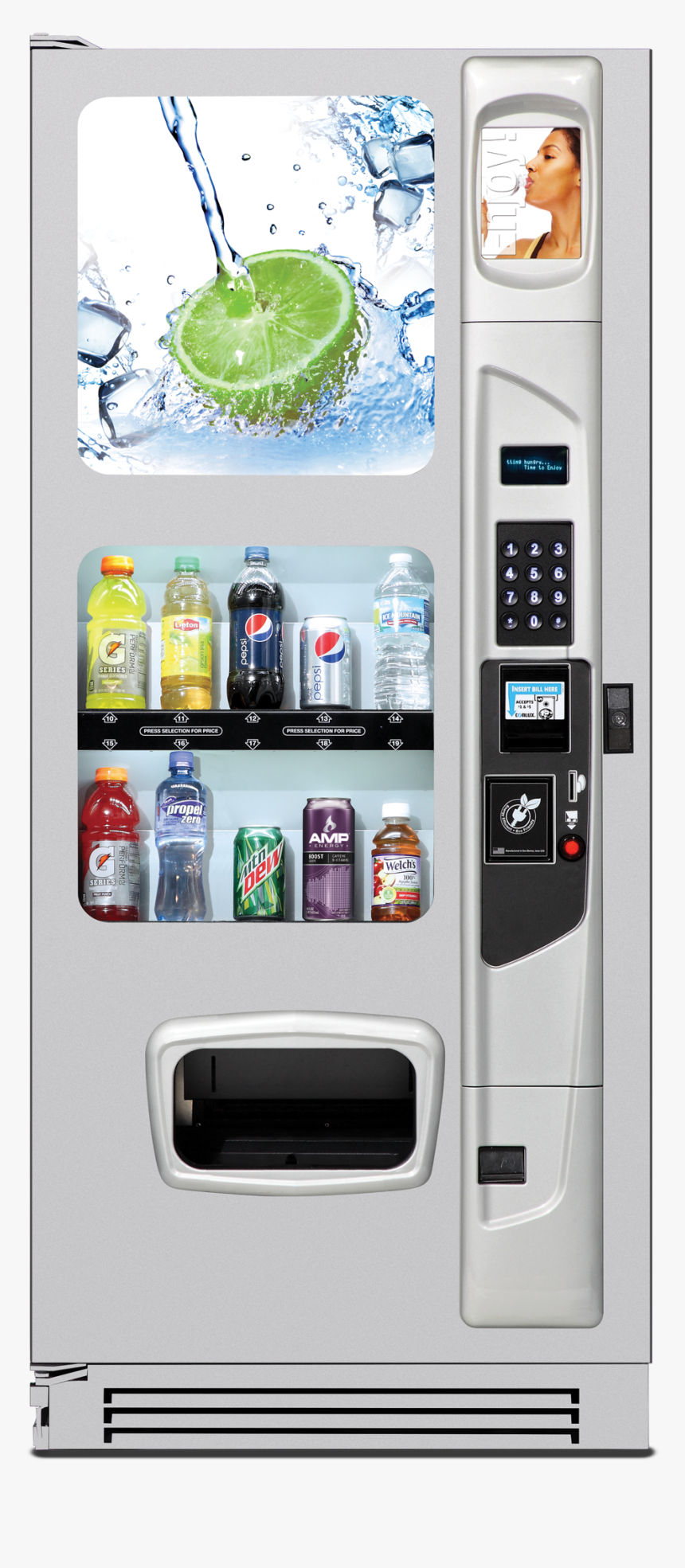 10 Selection Drink Vending Machine, HD Png Download, Free Download