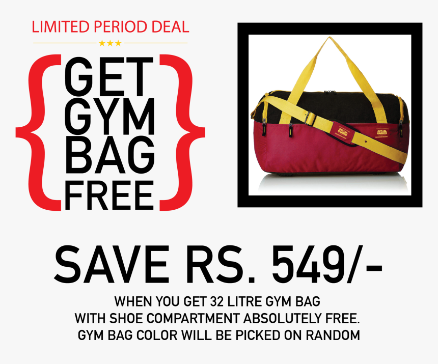 Get Free Gym Bag - Handbag, HD Png Download, Free Download
