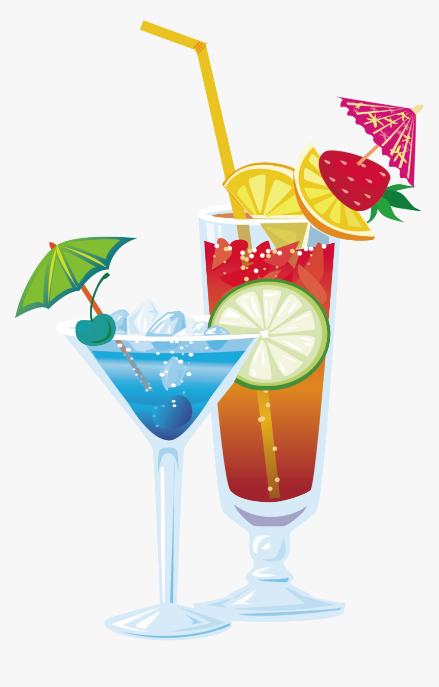 Clip Art Cocktail Illustration - Food Illustration Png Drink, Transparent Png, Free Download