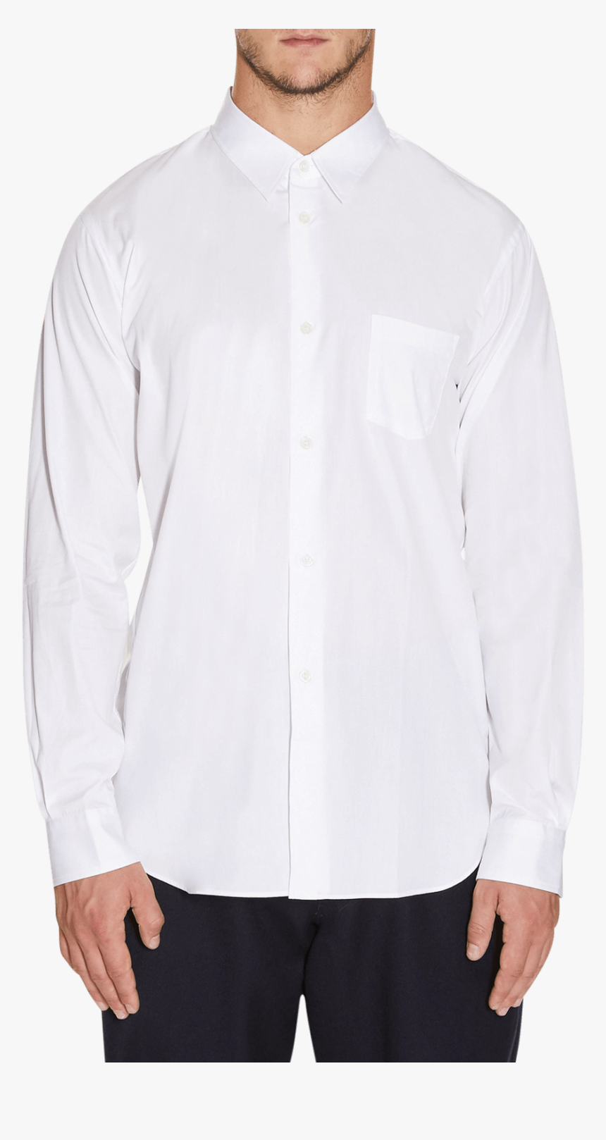 Cdg Boy Shirt, White, Hi-res - White Polo Ralph Lauren Long Sleeve Women, HD Png Download, Free Download