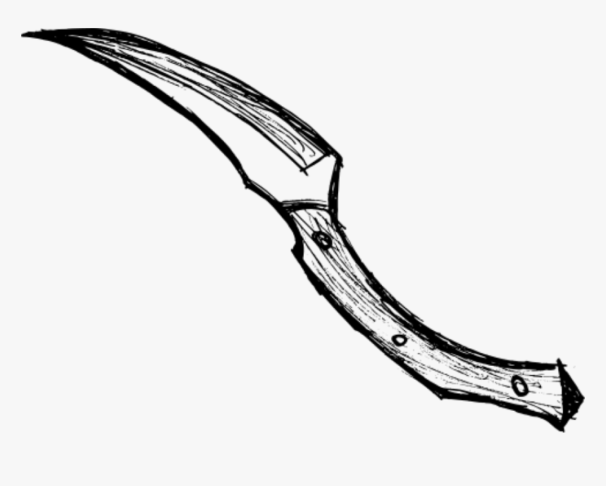 Free Png Knife Drawing Png Images Transparent - Knife Drawing With Transparent Background, Png Download, Free Download