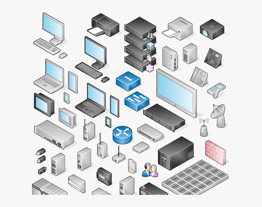 Network Clipart Computer Tool - Network Diagram Clipart, HD Png Download, Free Download