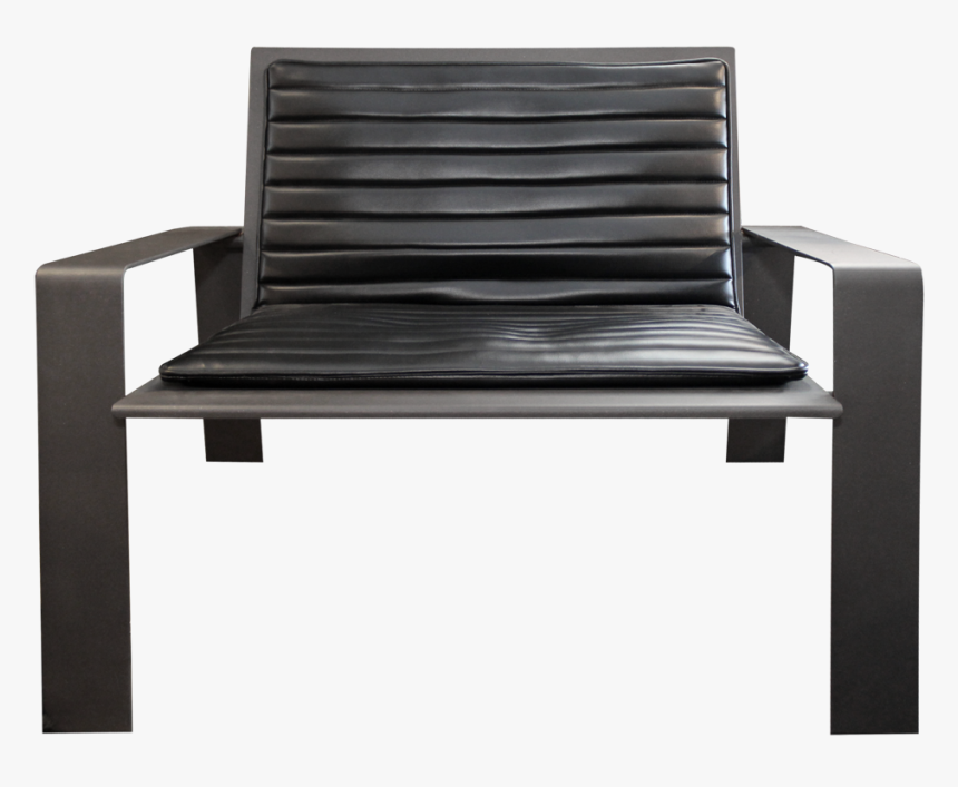 12 Lounge Chair And Ottoman Chair Front View - Bench, HD Png Download, Free Download
