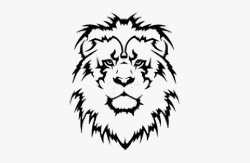 Lion Tattoo Png Transparent Images - Tribal Lion Tattoo Design, Png Download, Free Download