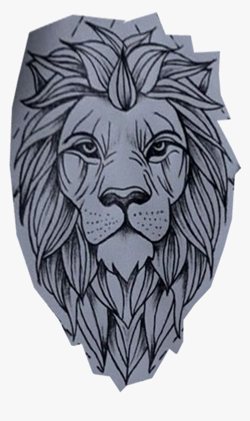 Clip Art Line Club Design Pinterest - Lion Line Tattoo, HD Png Download, Free Download
