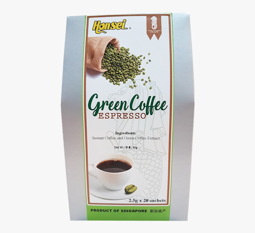 Honsei Green Espresso Coffee Instant Coffee Powder - Roasted Grain Beverage, HD Png Download, Free Download