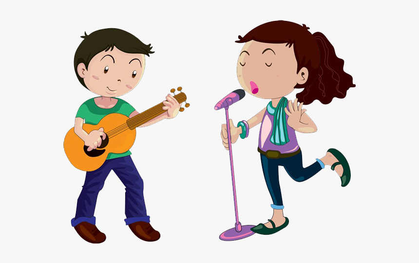 Microphone Cartoon Singing Female - Singing Cartoon Images Png, Transparent Png, Free Download