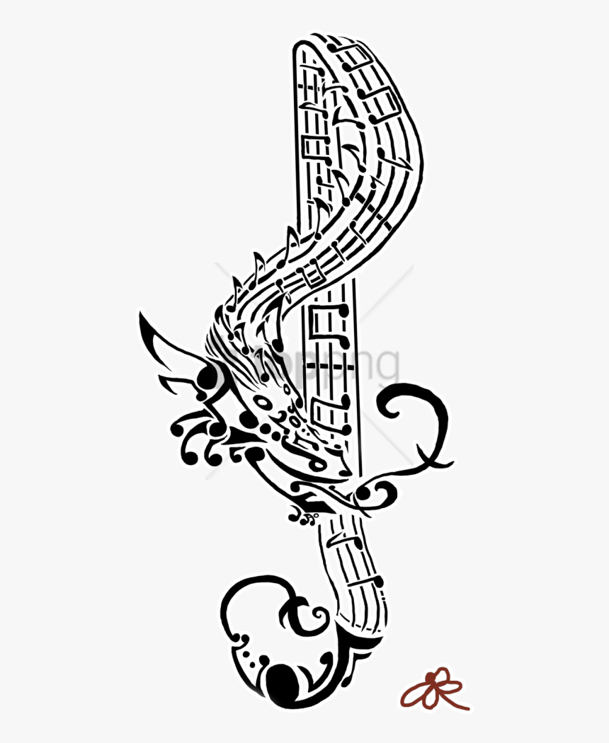 Joker Tattoo Png - Tattoo Music Png, Transparent Png, Free Download