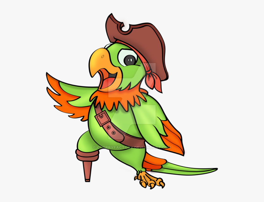 Pirate Parrot Png - Parrot Pirate Cartoon Png, Transparent Png, Free Download