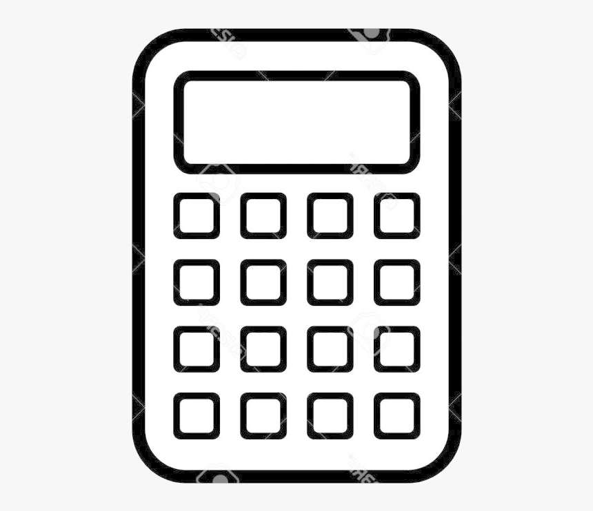Calculator Clipart Clip Arts For Free On Transparent - Calculator Clipart Black And White, HD Png Download, Free Download