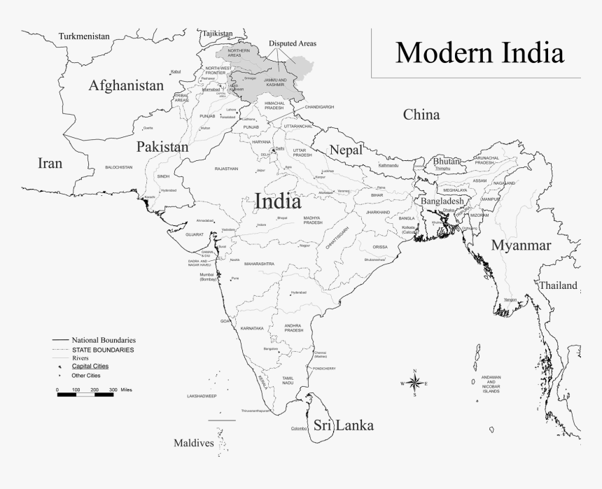 Modern India - Bangladesh Liberation War Map, HD Png Download, Free Download