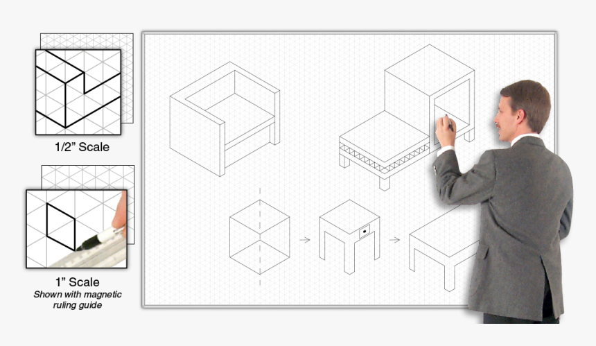 Isometric Whiteboard, HD Png Download, Free Download