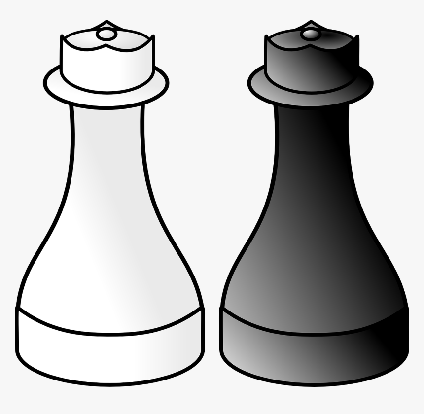 White And Black Queen Chess, HD Png Download, Free Download