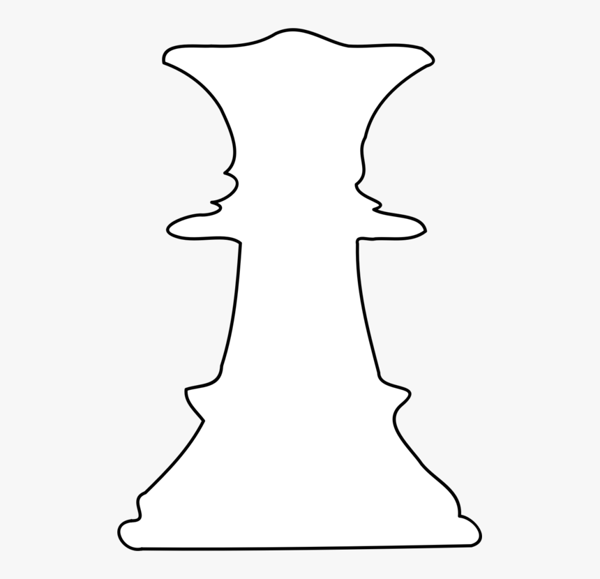 Transparent Queen Chess Piece Png - Line Art, Png Download, Free Download