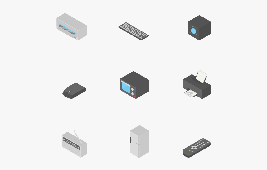 Essential Set - Scanner Isometric Icon Png, Transparent Png, Free Download