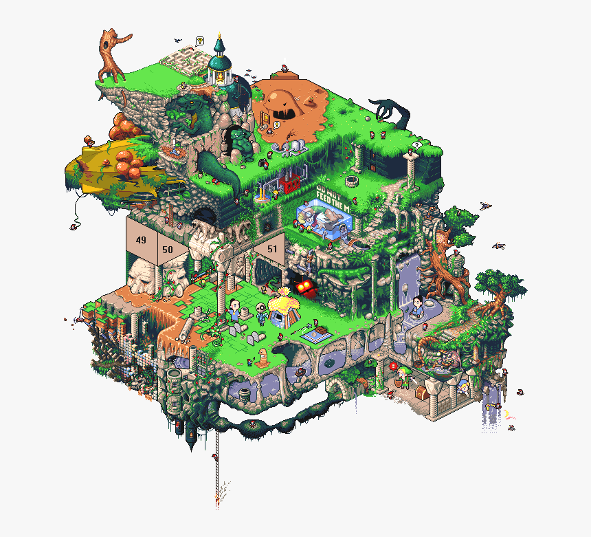 Pixel Art The Map Room