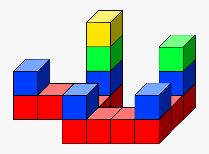 Cube Tower - Clip Art, HD Png Download, Free Download