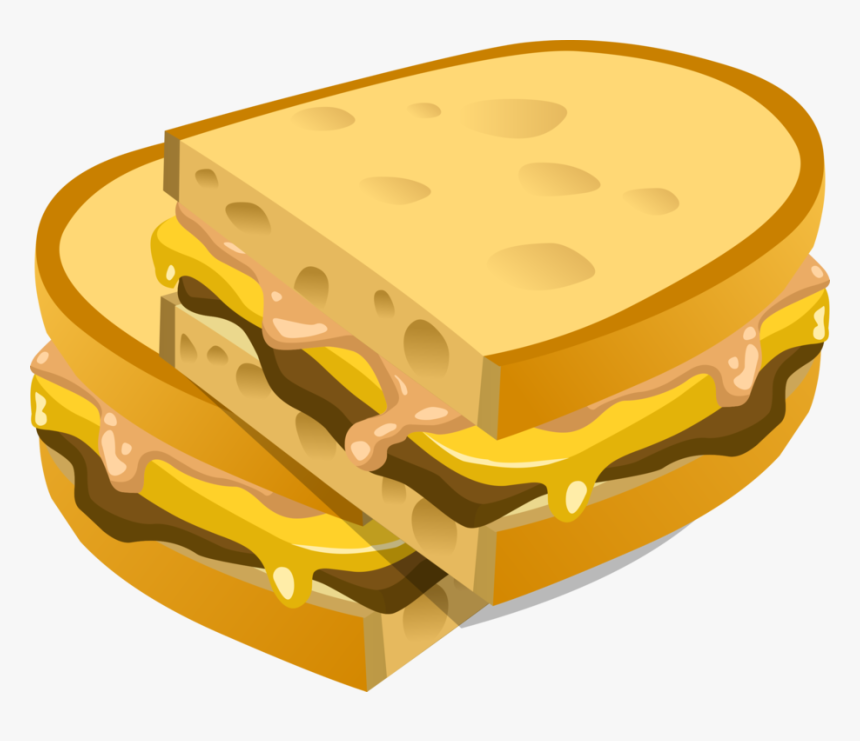 Toast,processed Cheese,gruyère Cheese - Panini Clipart, HD Png Download, Free Download