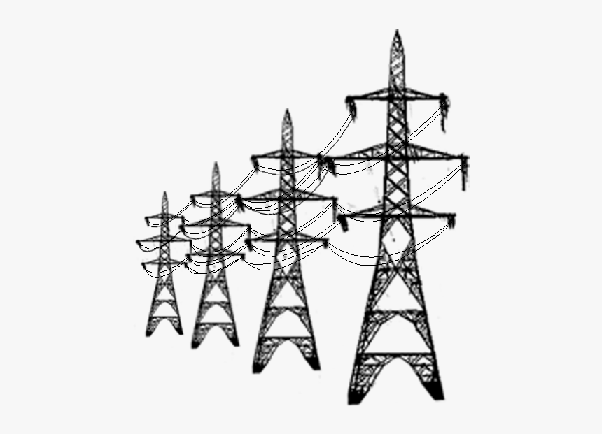 Transmission Tower Silhouette - Power Transmission Network Icon, HD Png Download, Free Download