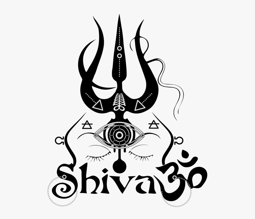 Tattoo art design of lord shiva collection Vector Image