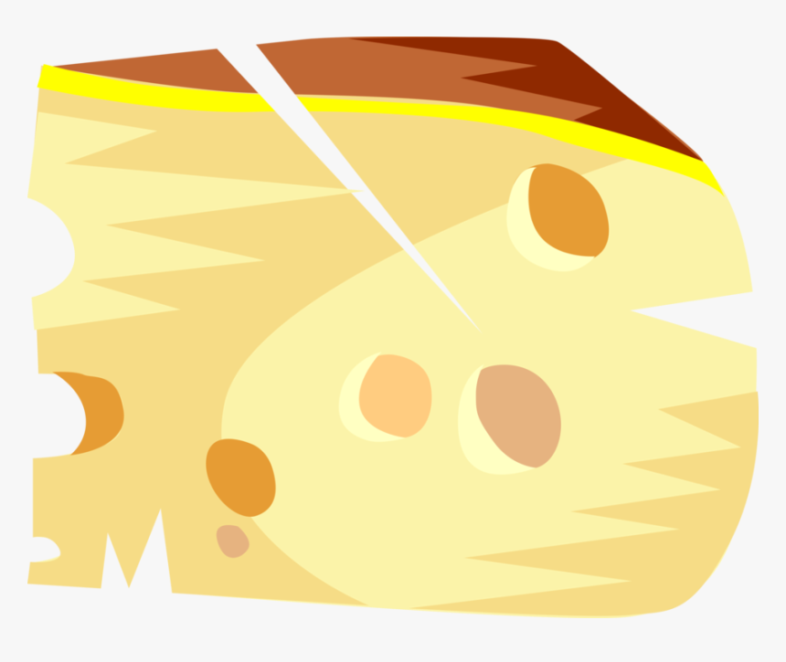 Vector Illustration Of Dairy Swiss Cheese - Illustration, HD Png Download, Free Download