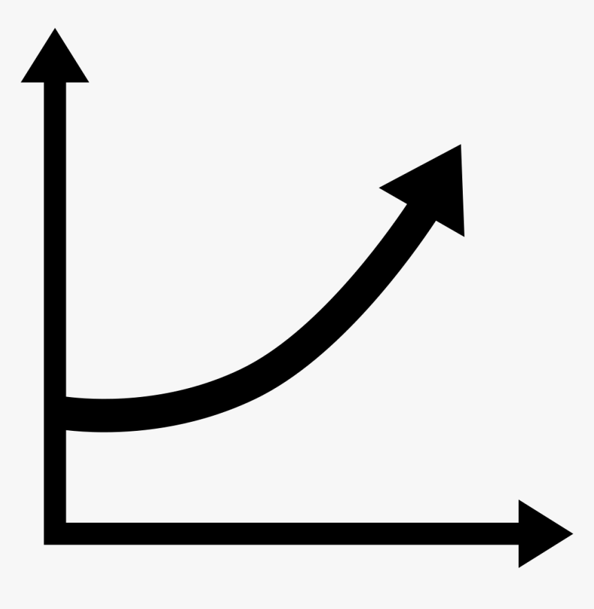 Ascending Arrow Line Graphic - Grafico Discendente, HD Png Download, Free Download