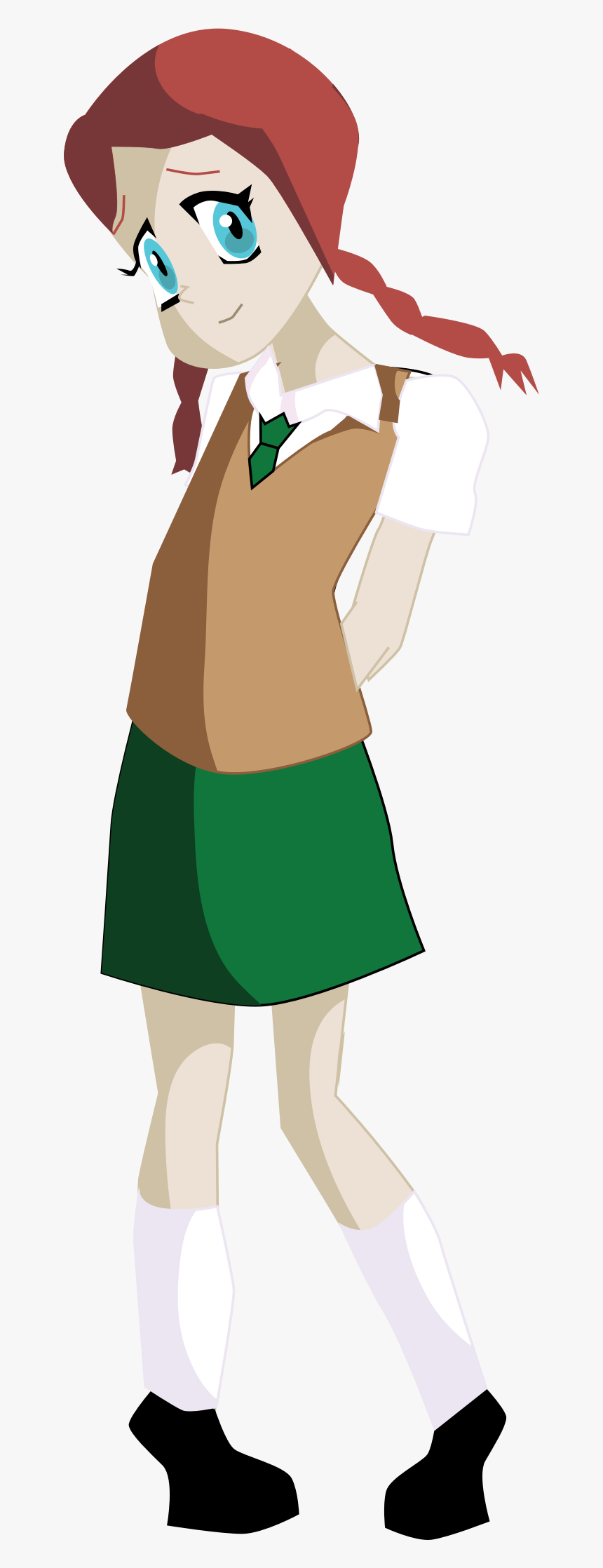 Png Of A Shy Quiet Girl - Shy Girl Clipart, Transparent Png, Free Download