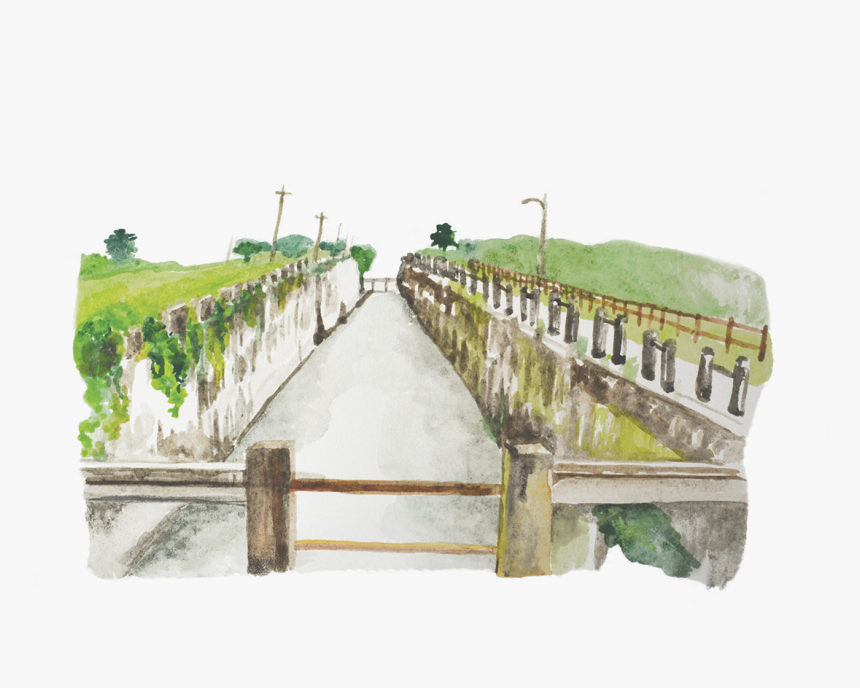 A Series Of Watercolors That Illustrate The Quiet Spaces - Bailey Bridge, HD Png Download, Free Download