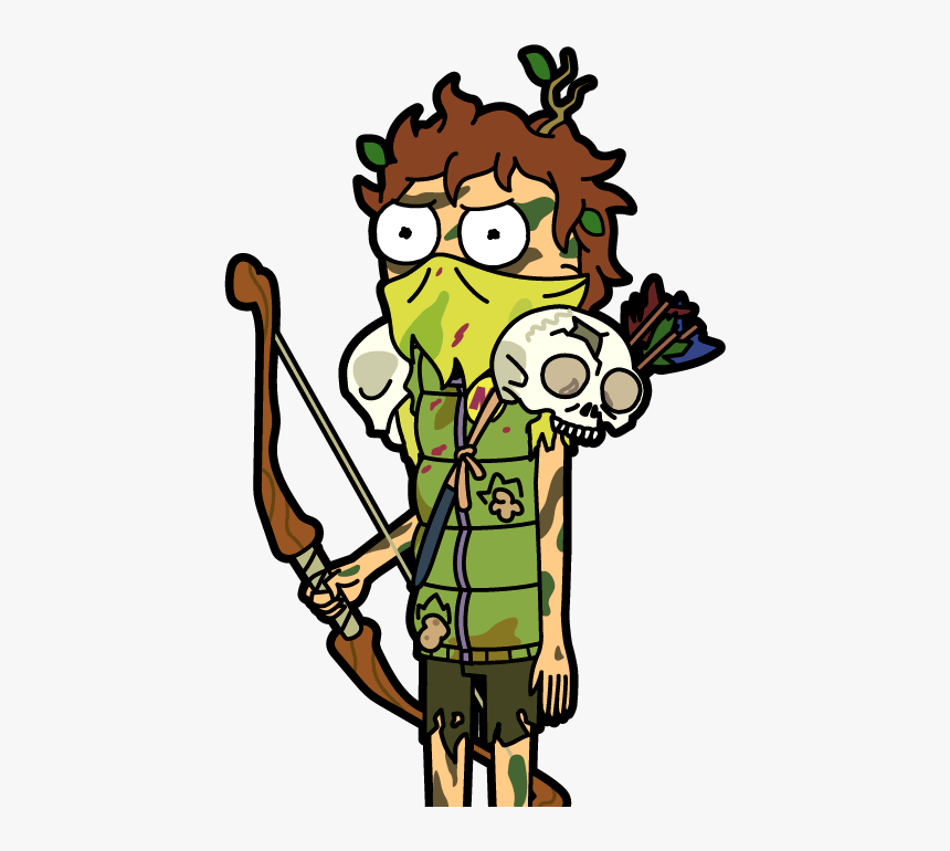 Rickipedia - Pocket Mortys Wild Man Morty, HD Png Download, Free Download