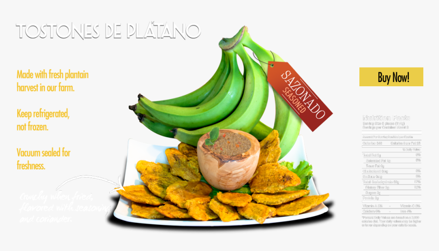 Tostones De Plátano - Natural Foods, HD Png Download, Free Download