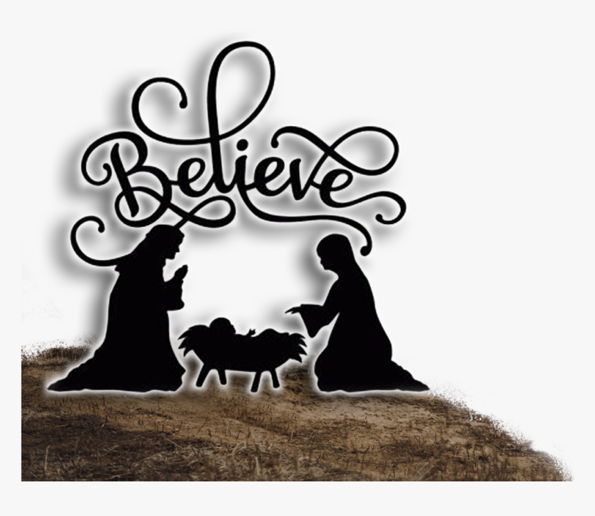 2017 The Road To Bethlehem Live Interactive Presentation - Nativity Scene Silhouette, HD Png Download, Free Download