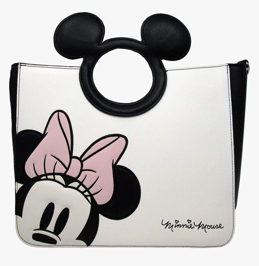 Minnie Mouse Signature 11” Faux Leather Handbag - Loungefly Minnie Mouse Purse, HD Png Download, Free Download