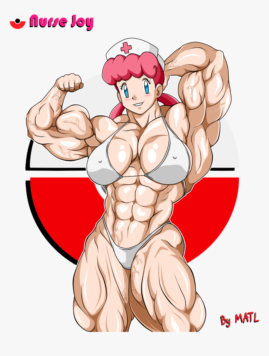 Nurse Joy Posing - Pokemon Nurse Joy Muscle, HD Png Download, Free Download