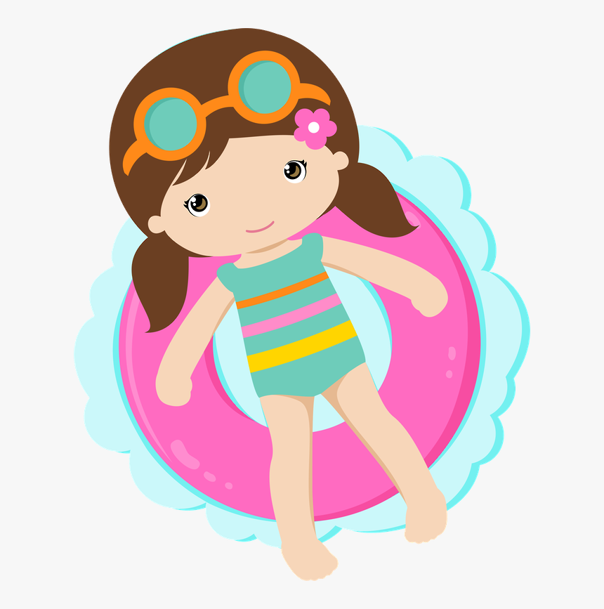 Clipart, Silhouettes, Art Party, Luau Party, Album, - Girl Pool Party Clipart, HD Png Download, Free Download