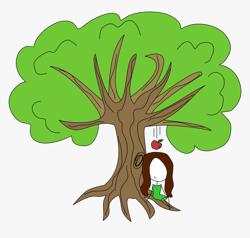 Newton Apple - Cartoon, HD Png Download, Free Download