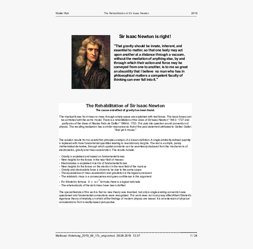 Sir Isaac Newton, HD Png Download, Free Download