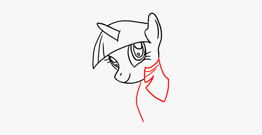 Little Pony How To Draw - Twilight Sparkle My Little Pony Outline, HD Png Download, Free Download