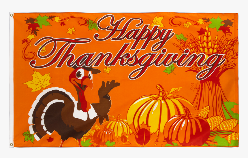 Happy Thanksgiving Turkey - Happy Thanksgiving Flag, HD Png Download, Free Download