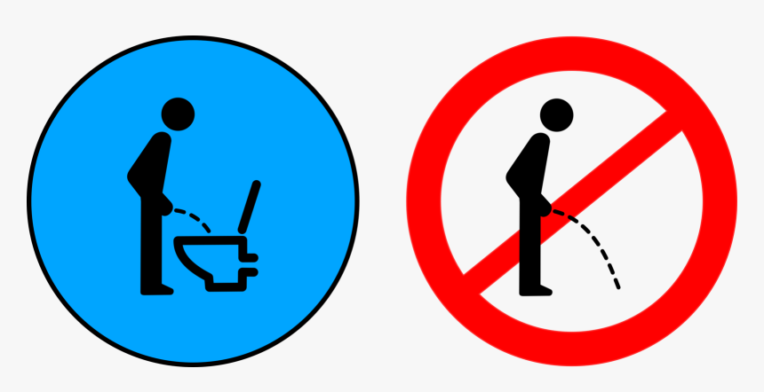 Area,text,symbol - No Peeing On The Floor, HD Png Download, Free Download